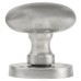 Exel Victorian Oval Mortice Door Knob Kit - 61mm Rose Diameter - Satin Chrome