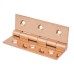 Hampstead Solid Drawn Butt Door Hinge - 75 x 50 x 2mm - Polished Copper - Pair