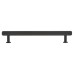 Alexander & Wilks Vesper Hex 14mm T-Bar Cabinet Pull Handle - 160mm Centres - Matt Black
