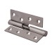 Rising Butt Door Hinge - 102 x 76 x 3mm - Left Hand - Satin Stainless Steel - Pair
