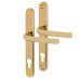 Fab & Fix Balmoral uPVC Multipoint Door Handle - 92mm c/c - Hardex Gold