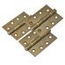 Eclipse Ball Bearing Grade 13 Butt Fire Door Hinge - 102 x 76 x 3mm - Matt Antique Brass - Pack of 3
