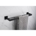 Exel Modern Double Round Towel Rail - 600 x 120 x 55mm - Matt Black