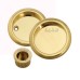 FVG Round 3 Piece Flush Handle Set - PVD Brass