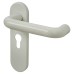 Hoppe AR600/23 Diamond White Nylon Steel Core Euro Lock Door Handle - 47.6mm c/c - Paris Range