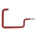 Rothley Tubular Garage and Shed Screw-In Storage Hook - 155mm Depth - Red - Pack of 2