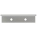 Exel Vora Lipped Edge Cabinet Pull Handle - 96mm Centres - Brushed Aluminium