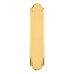 Hampstead Solid Brass Traditional Plain Entrance Finger Plate - 305 x 63mm - Polished