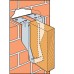 Simpson Strong Tie Masonry Joist Hanger for Solid Joists - 225 x 47mm