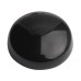 Plastic Screw Dome - 15mm Diameter - Black