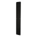 Exel Plastic Plain Finger Plate - 450 x 75 x 1.5mm - Black