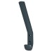 Hoppe AR617A Nylon Single Hat & Coat Hook Face Fix - 164 x 20 x 35mm - Anthracite Grey