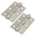 Twin Ball Bearing Butt Door Hinge - 75 x 50 x 2mm - Satin Stainless Steel - Pair
