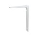 Exel Aluminium Shelf Bracket - 150 x 200mm - White