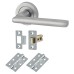 Exel Sophia Latch Door Handle on Rose Kit - Satin Chrome