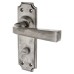 Olde Forge Polished Iron Bathroom Door Handle - York Range - 152 x 48mm