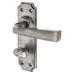 Olde Forge Polished Iron Bathroom Door Handle - York Range - 152 x 48mm