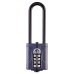 Squire Combination All Weather Extra Long Shackle Padlock - 40mm Body - 17 x 63mm Shackle - Blue