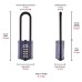 Squire Combination All Weather Extra Long Shackle Padlock - 40mm Body - 17 x 63mm Shackle - Blue