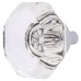 Exel Clear Glass Octagon Cabinet Knob - 32mm Diameter - Polished Chrome