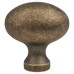 Exel Oval Cabinet Knob - 34 x 23mm - Antique Brass