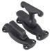 Cupboard Tee Fastener Latch - 80 x 27 x 50mm - Antique Black Iron