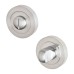 Exel Carina Bathroom Lock Door Handle on Rose Kit - Satin Chrome