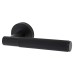 Serozzetta by Carlisle Brass Lagos Knurled Latch Door Handle on Rose Ultimate Kit - Matt Black