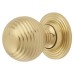 Exel Beehive Ball Cabinet Knob - 25mm Diameter - Polished Brass