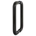 Hoppe AR602/300 Nylon D-Bar Door Pull Handle - Back to Back - 300mm c/c - Ebony Black