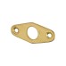 Budget Lock Escutcheon - 51 x 21mm - Polished Brass