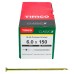 TIMCO Classic Pozi Countersunk Wood Screws - 6.0 x 150mm - Yellow Zinc - Pack of 100