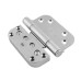 Nico 3D Adjustable Door Hinge - 92 x 92 x 14/2.7mm - Chrome - Pair