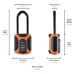 Squire All Weather Combination Long Shackle Padlock - 50mm Body - 62 x 23mm Shackle - Orange Squire All Weather Combination Long Shackle Padlock - 50mm Body - 62 x 23mm Shackle - Orange