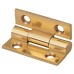 Solid Drawn Butt Cabinet Hinge - 25 x 19 x 1.45mm - Polished Brass - Pair