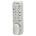 Securefast Easy Code Change Push Button Code Lock and Latch - Holdback Option - Satin Chrome