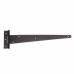 Light Duty Gate/Door Tee Hinge - 220 x 77.5mm - Black Powder Coated - Pack of 20