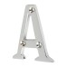 63mm Screw Fix Door Letter - A - Polished Chrome