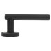Serozzetta by Carlisle Brass Matt Black Door Handles on Round Rose - Philadelphia Range 