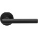 Serozzetta by Carlisle Brass Matt Black Door Handles on Round Rose - Philadelphia Range 