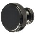 Crofts & Assinder Calgary Round Cabinet Knob - 40mm Diameter - Black Nickel