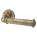 Jedo Antique Brass Fire Rated Door Handles on Round Rose - Classic Range 