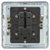 Knightsbridge 10AX 1 Gang Screwless Flat Plate Double Pole Light Switch - Antique Brass
