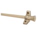 Exel Stair Rod with Fluted Finials - 900mm Length - Antique Brass