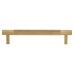 Alexander & Wilks Brunel 12mm Knurled T-Bar Cabinet Pull Handle - 128mm Centres - PVD Satin Brass