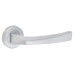 Serozzetta by Carlisle Brass Satin Chrome Door Handles on Round Rose - Scopo Range 