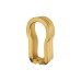Cabinet Insert Escutcheon - 14.3mm - Brass - Pack of 5 
