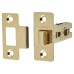 Exel Budget Straight Latch Door Handle Kit - Short Plate - Polished Brass