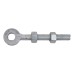Adjustable Gate Eye - 115mm for 12mm Pin - Galvanised - Pair