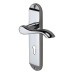 M Marcus Polished Chrome Scroll Keyhole Lock Door Handle - Aurora Range - 183 x 42mm
